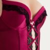 Lovehoney Satin Romance Purple Basque Set
