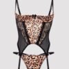 Lovehoney Wild Paradise Leopard Print Bustier Set