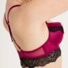 Lovehoney Satin Romance Purple Push-up Bra