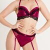 Lovehoney Satin Romance Purple Push-up Bra