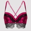 Lovehoney Satin Romance Purple Push-up Bra
