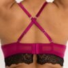 Lovehoney Plus Size Satin Romance Purple Push-up Bra