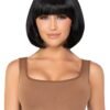 Leg Avenue Brunette Short Natural Wig With Fringe