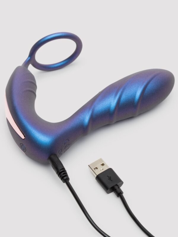 83306_3 Hueman Black Hole Galactic Silicone Remote Control Cock Ring Butt Plug
