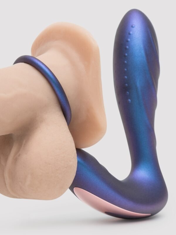 83306_4 Hueman Black Hole Galactic Silicone Remote Control Cock Ring Butt Plug