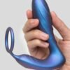 83306_5 Hueman Black Hole Galactic Silicone Remote Control Cock Ring Butt Plug