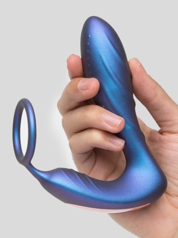 83306_5 Hueman Black Hole Galactic Silicone Remote Control Cock Ring Butt Plug