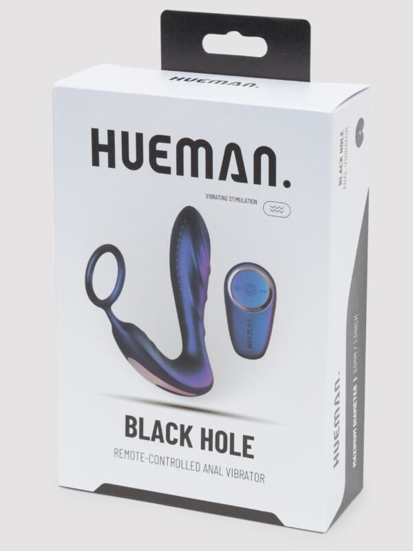 83306_7 Hueman Black Hole Galactic Silicone Remote Control Cock Ring Butt Plug