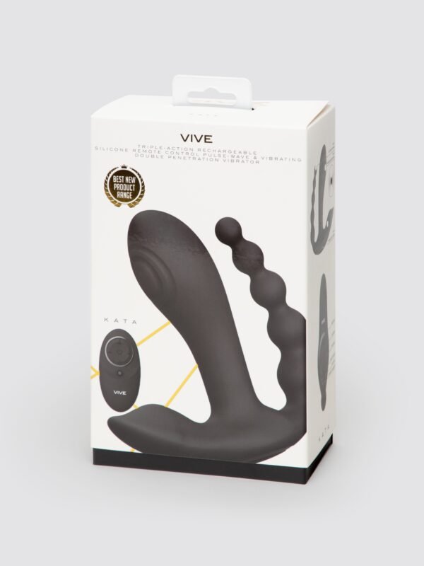 Vive KATA Rechargeable Pulsing Remote Control Triple Stimulation Vibrator