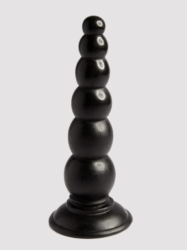 a29780g49285_1 Beaded Black Anal Dildo with Suction Cup Base 6.5 Inch
