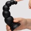 a29780g49285_3 Beaded Black Anal Dildo with Suction Cup Base 6.5 Inch