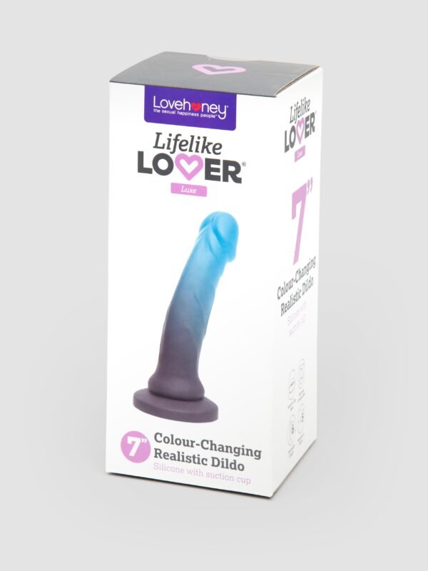Lifelike Lover Luxe Realistic Color-Changing Silicone Dildo 7 Inch