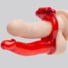 a10239g10239_1 Double Penetrator Cock Ring Anal Vibrator Strap-On