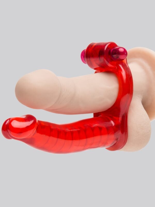 a10239g10239_1 Double Penetrator Cock Ring Anal Vibrator Strap-On