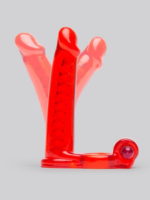 a10239g10239_2 Double Penetrator Cock Ring Anal Vibrator Strap-On