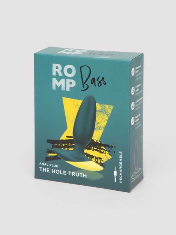ROMP Bass Rechargeable Silicone Vibrating Butt Plug 3.5 Inches