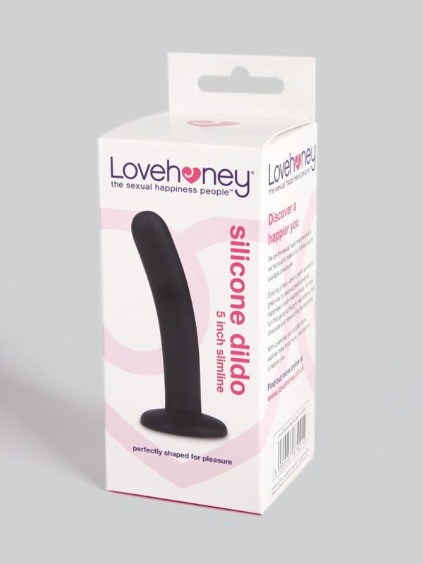 52029_4 Lovehoney Slimline Silicone Suction Cup Dildo 5 Inch