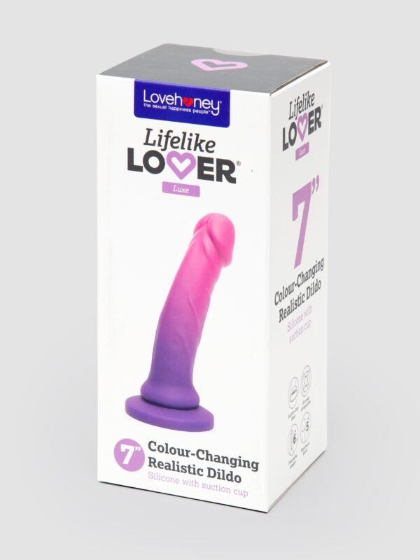 Lifelike Lover Luxe Realistic Color-Changing Silicone Dildo 7 Inch