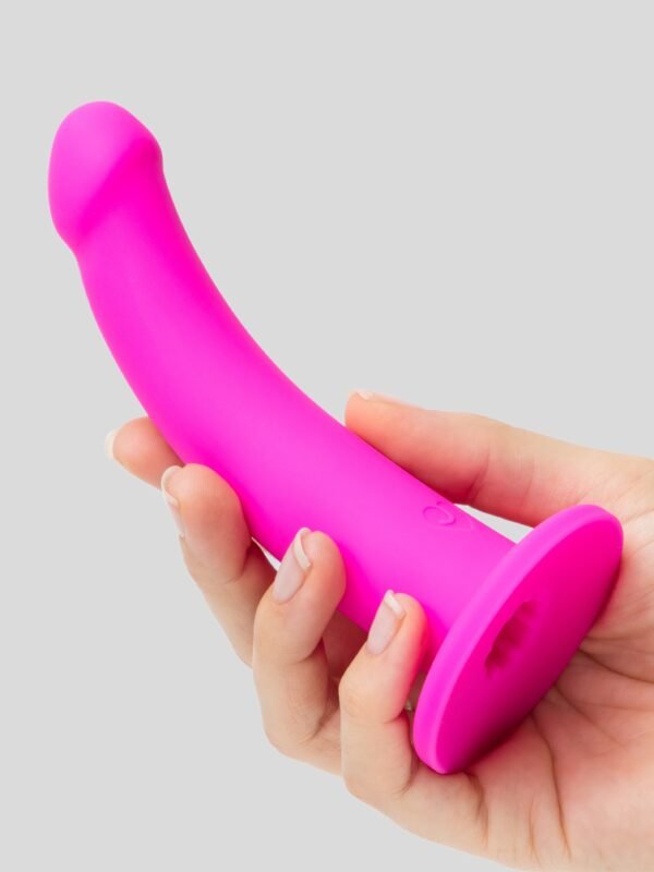 81724_4 Lovehoney Curved Silicone Suction Cup Dildo 6 Inch