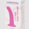 81724_5 Lovehoney Curved Silicone Suction Cup Dildo 6 Inch