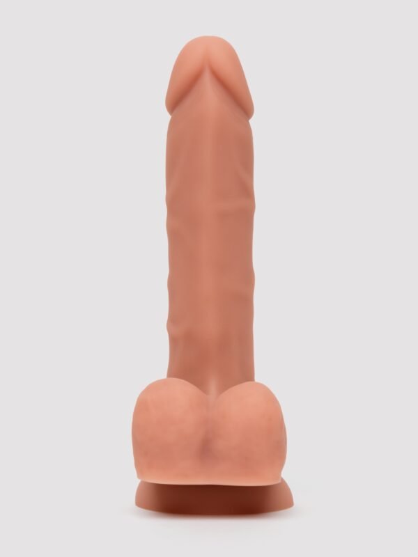 Lifelike Lover Classic Dual-Density Silicone Dildo with Balls 8 Inch - Flesh Tan