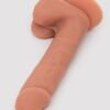 Lifelike Lover Classic Dual-Density Silicone Dildo with Balls 8 Inch - Flesh Tan