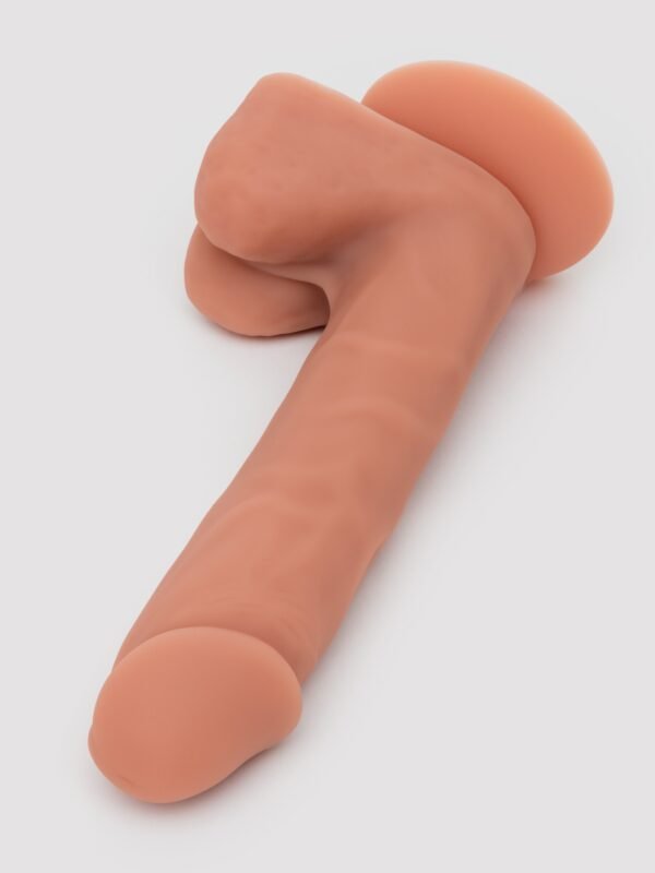 Lifelike Lover Classic Dual-Density Silicone Dildo with Balls 8 Inch - Flesh Tan
