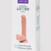 Lifelike Lover Classic Dual-Density Silicone Dildo with Balls 8 Inch - Flesh Tan