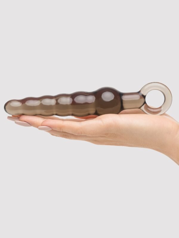 BASICS Beaded Anal Prober with Finger Loop 5.25 Inch