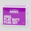 BASICS Anal Play Butt Plug Kit (4 Piece)