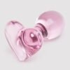 Lovehoney Small Heart Glass Butt Plug 3 Inch