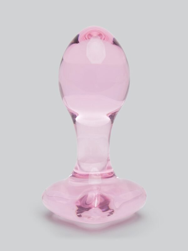 Lovehoney Small Heart Glass Butt Plug 3 Inch