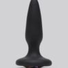 Glams Silicone Black Mini Butt Plug with Rainbow Crystal 3 Inch