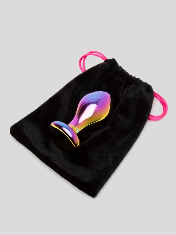 a45363g81766_4 Lovehoney Sensual Glass Small Iridescent Butt Plug 3 Inch
