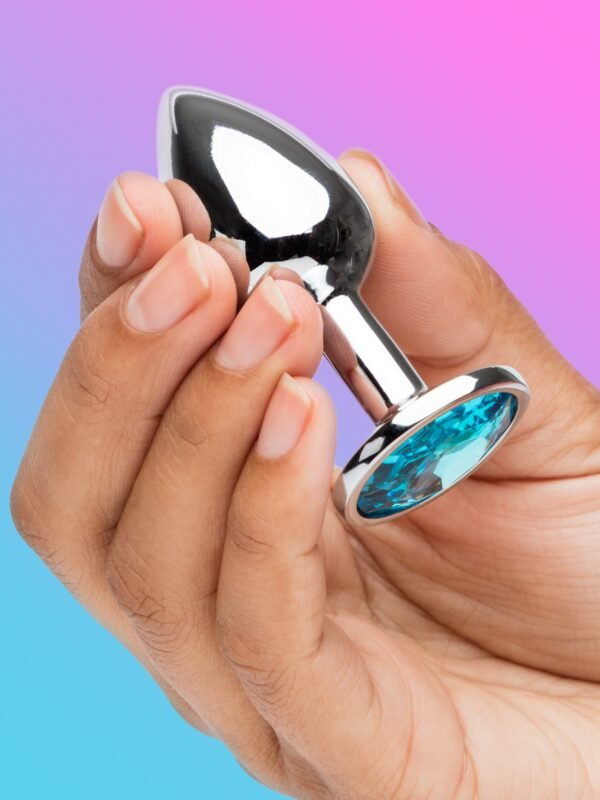 Lovehoney Silver Jewelled Aluminum Beginner's Butt Plug 2.5 Inch