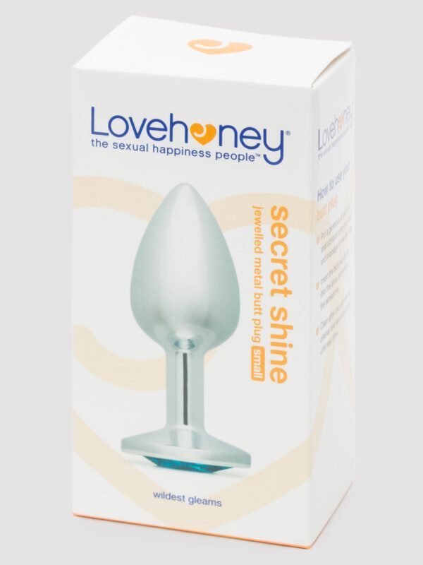 Lovehoney Silver Jewelled Aluminum Beginner's Butt Plug 2.5 Inch