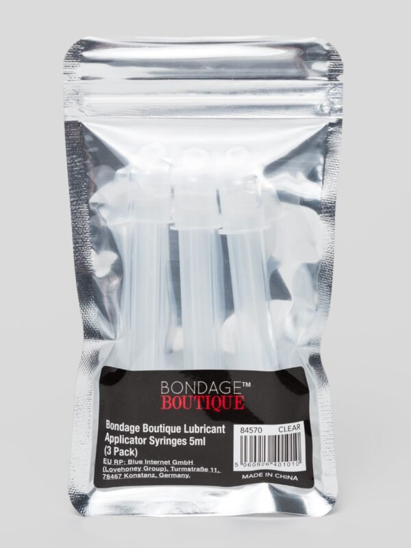 84570_4 Bondage Boutique Lubricant Applicator Syringes 0.2 fl oz (3 Count)