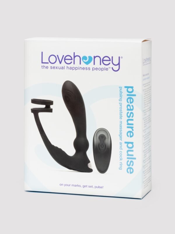 Lovehoney Remote-Control Pleasure Pulse Pulsing Prostate Massager with Double Cock Ring