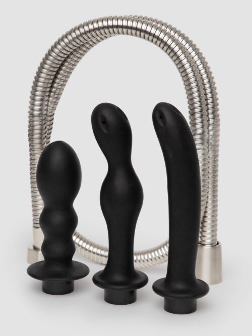 Hydro Series Silicone Shower Spraying Anal Douche Set