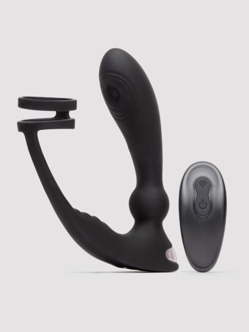 Lovehoney Remote-Control Pleasure Pulse Pulsing Prostate Massager with Double Cock Ring