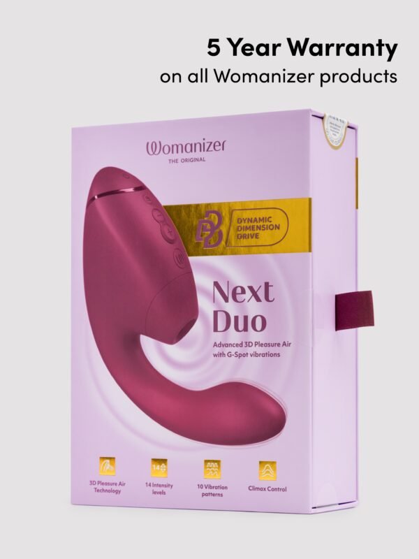 Womanizer Next Duo 3D Pink G-Spot and Clitoral Suction Stimulator