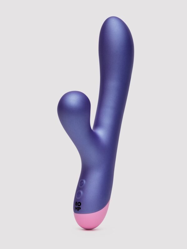 87045_1 ROMP Pulse Rechargeable Rabbit Vibrator with Clitoral Suction