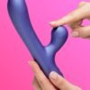 87045_2 ROMP Pulse Rechargeable Rabbit Vibrator with Clitoral Suction