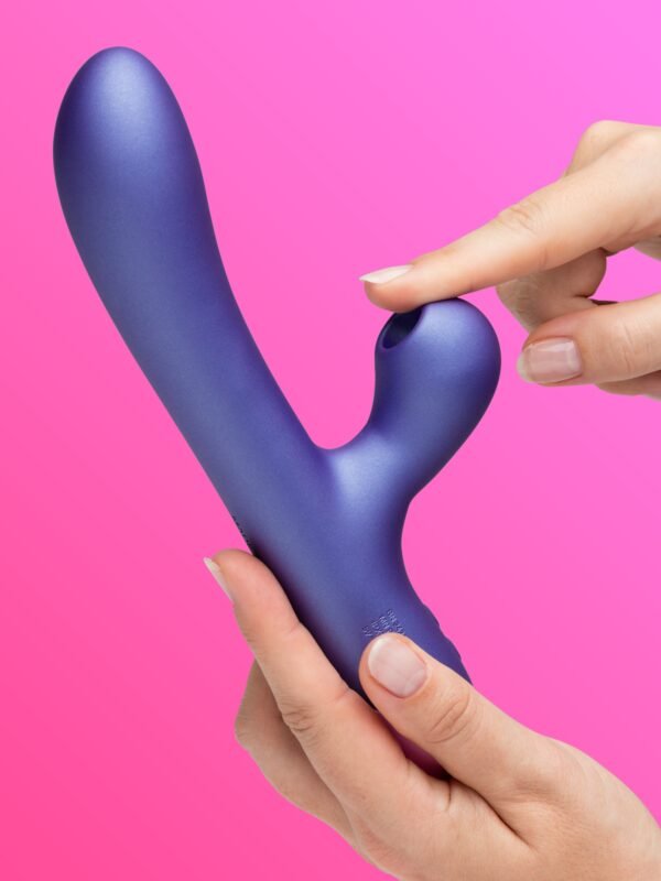 87045_2 ROMP Pulse Rechargeable Rabbit Vibrator with Clitoral Suction