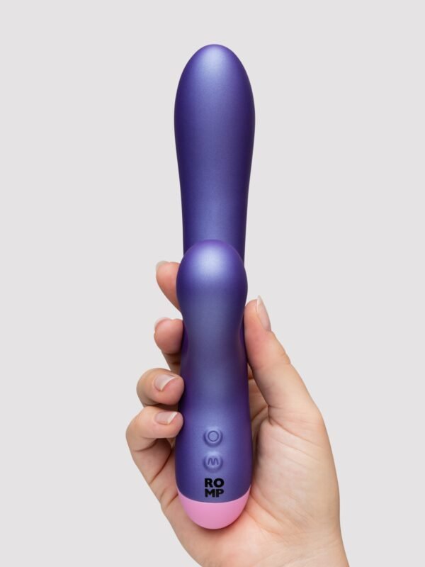 87045_3 ROMP Pulse Rechargeable Rabbit Vibrator with Clitoral Suction