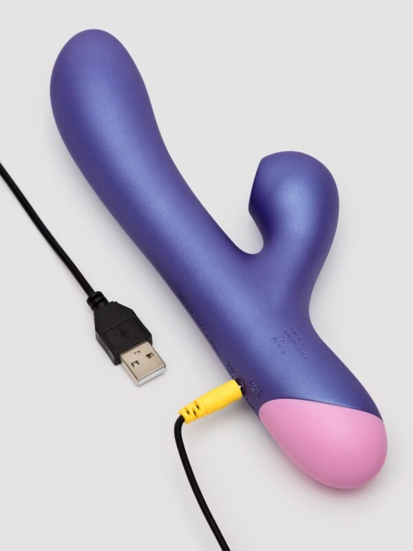 87045_4 ROMP Pulse Rechargeable Rabbit Vibrator with Clitoral Suction