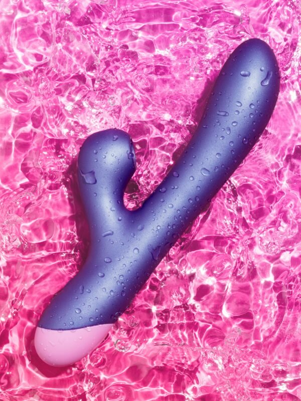 87045_6 ROMP Pulse Rechargeable Rabbit Vibrator with Clitoral Suction