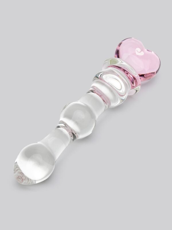 a25734g75090_2 Lovehoney Crystal Heart Wavy Glass Dildo 6 Inch