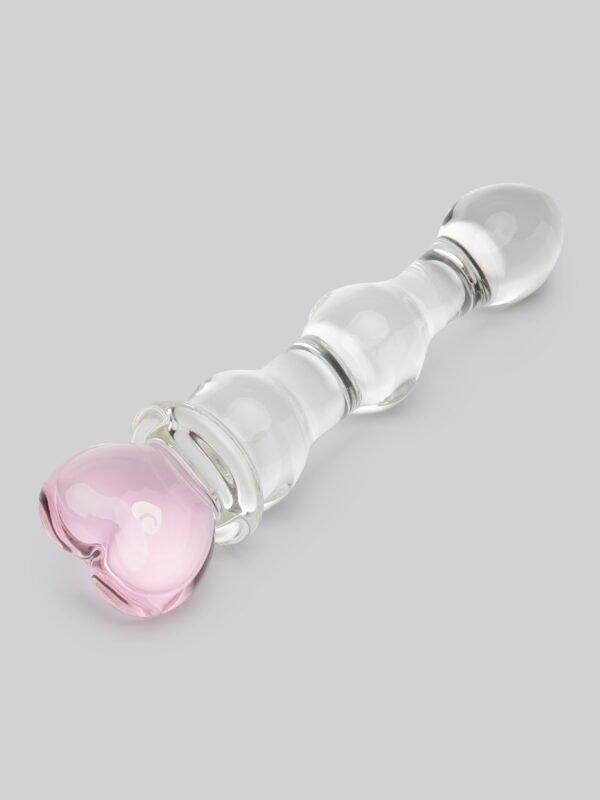 a25734g75090_3 Lovehoney Crystal Heart Wavy Glass Dildo 6 Inch