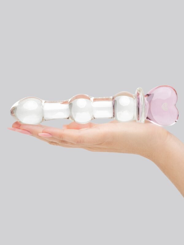 a25734g75090_4 Lovehoney Crystal Heart Wavy Glass Dildo 6 Inch